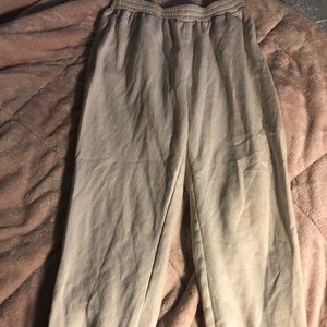 cute cream colored sweatpants